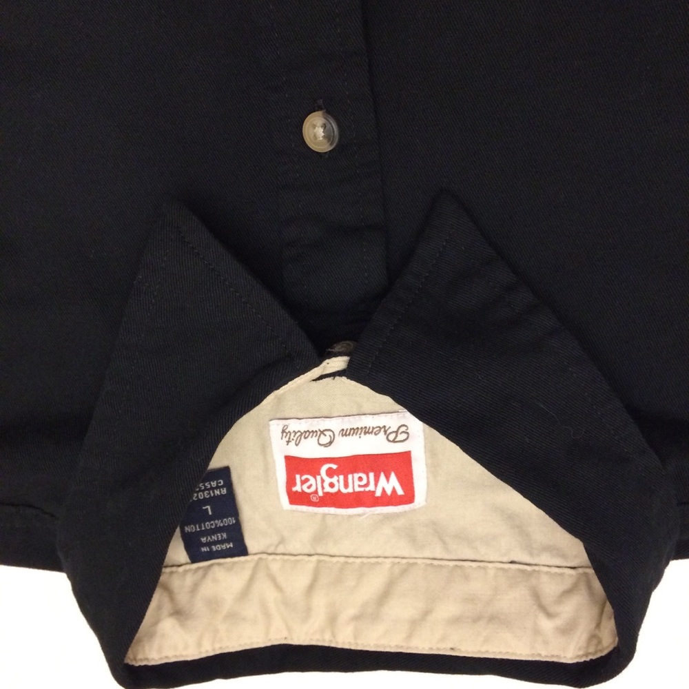 Men’s Wrangler Large Black Shirt - Picture 1 of 5